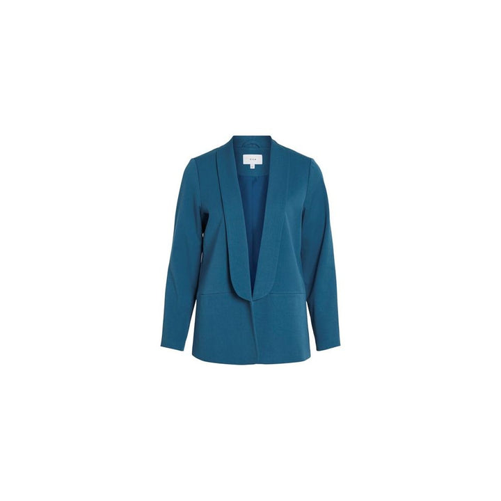 Vila Clothes Blue Polyester Blazer
