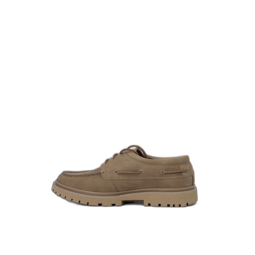 Calvin Klein Jeans Brown Leather Oxfords And Derbies