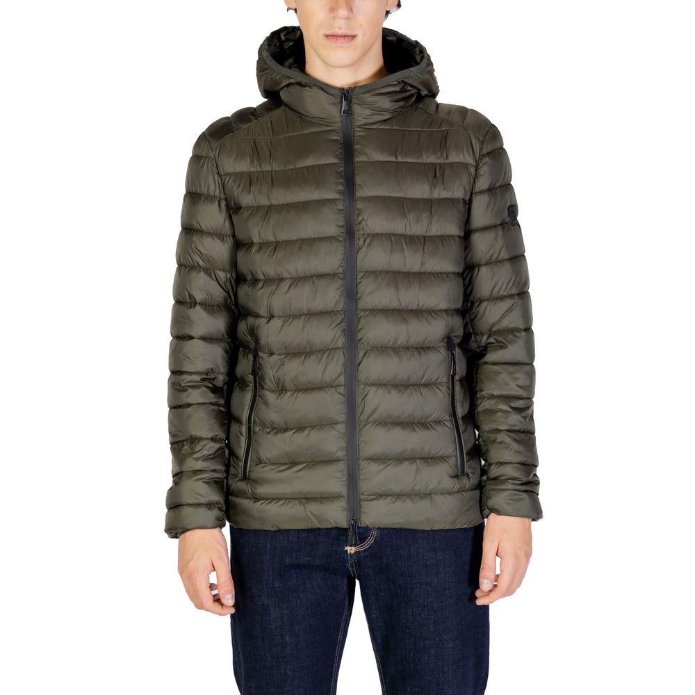 Gianni Lupo Bicolor Polyamide Coat