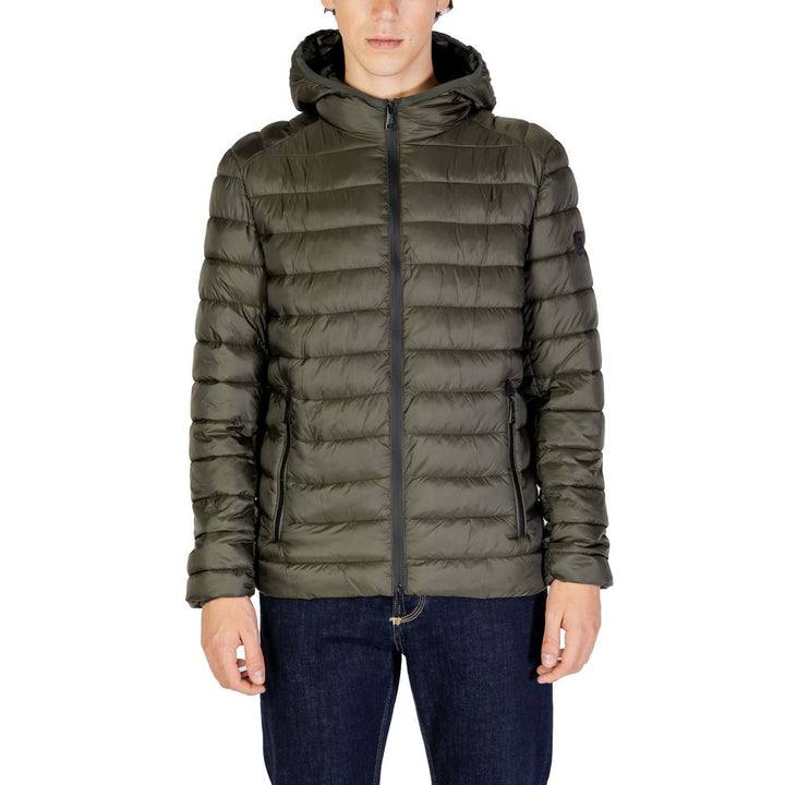Gianni Lupo Bicolor Polyamide Coat