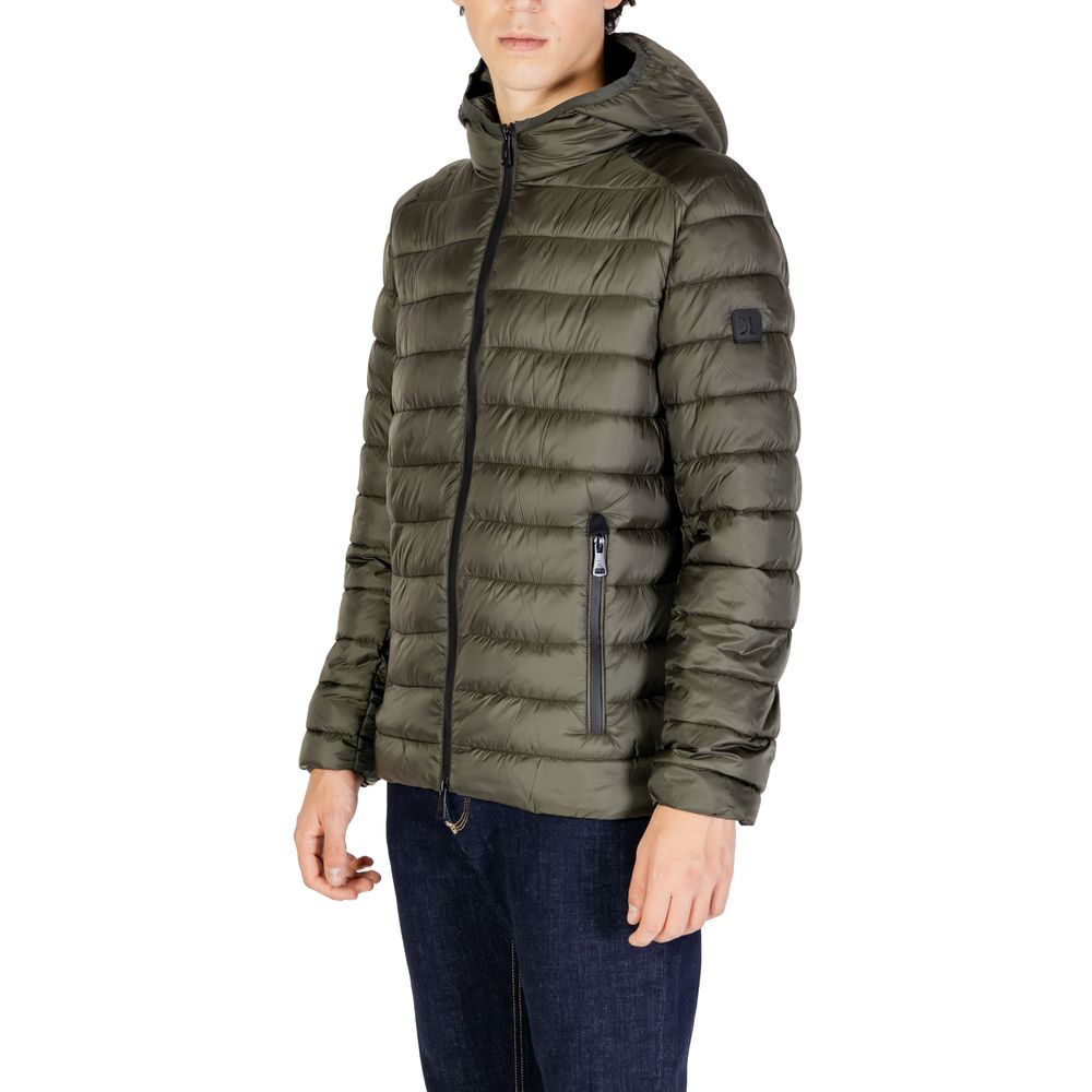Gianni Lupo Bicolor Polyamide Coat