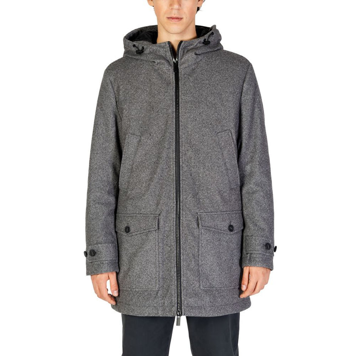 Hamaki-Ho Gray Polyester Coat