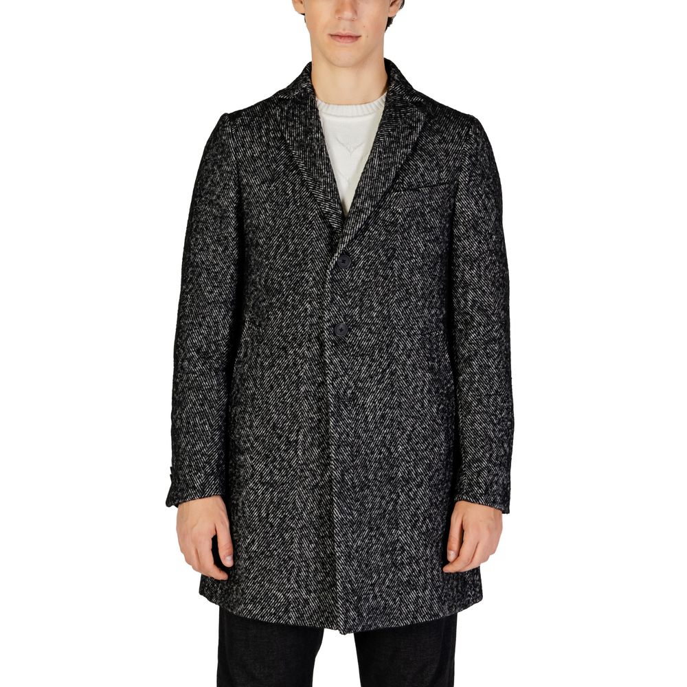 Hamaki-Ho Black Polyester Coat