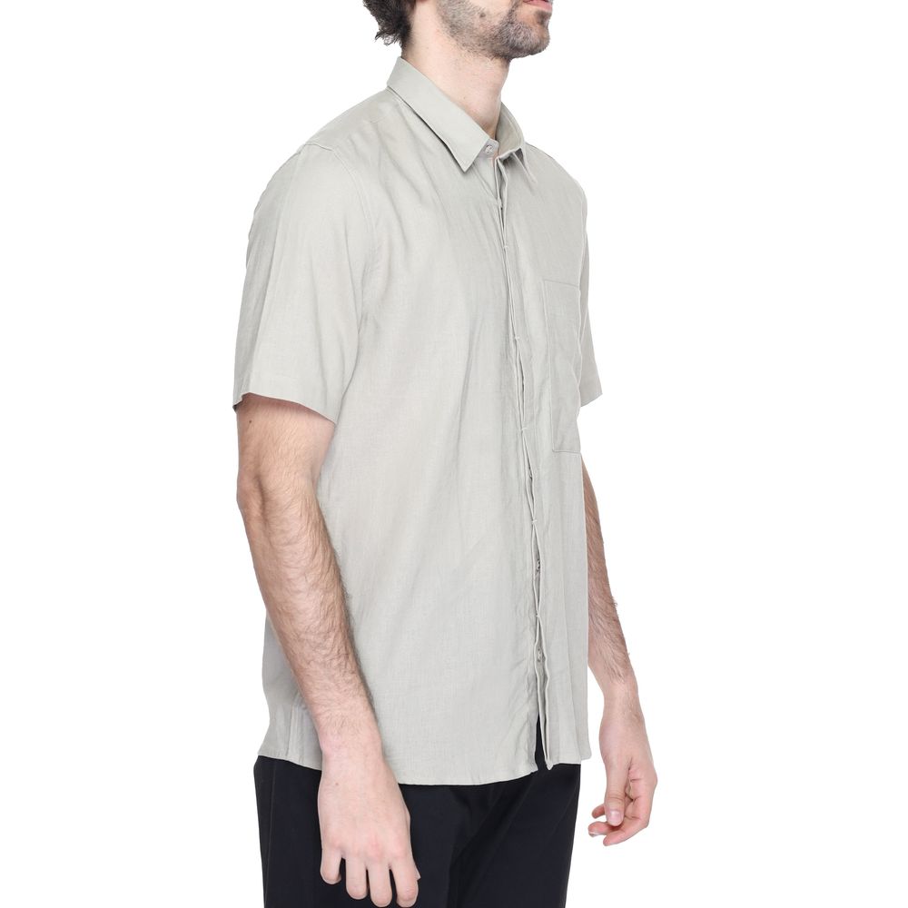 Antony Morato Beige Linen Shortsleeve Shirt