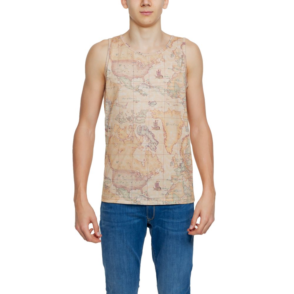 Alviero Martini Prima Classe Beige Polyester Tank Tops
