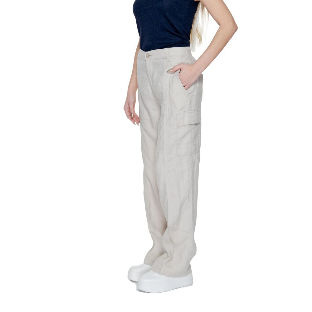 Street One Beige Linen Pant