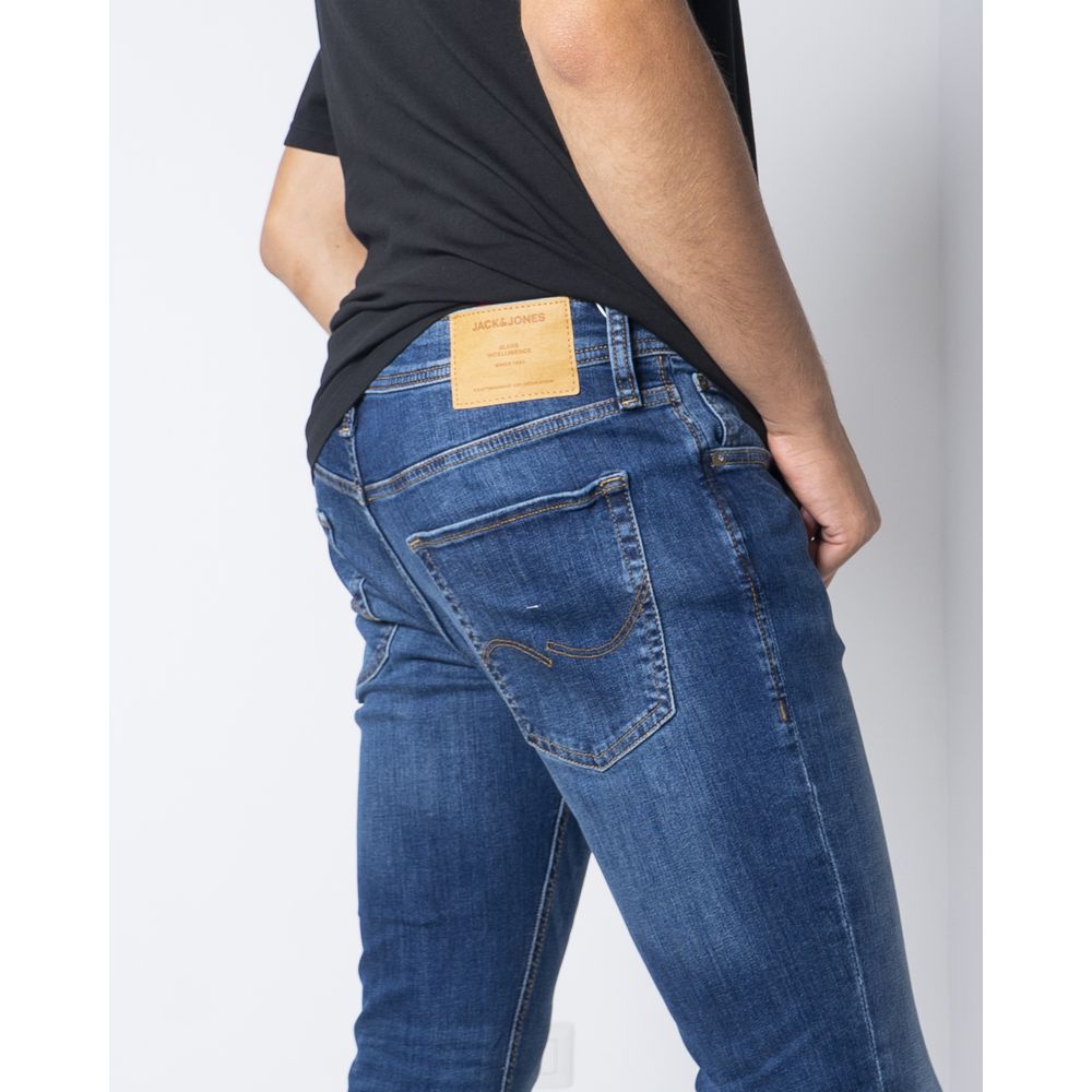 Jack Jones Blue Cotton Skinny Jeans