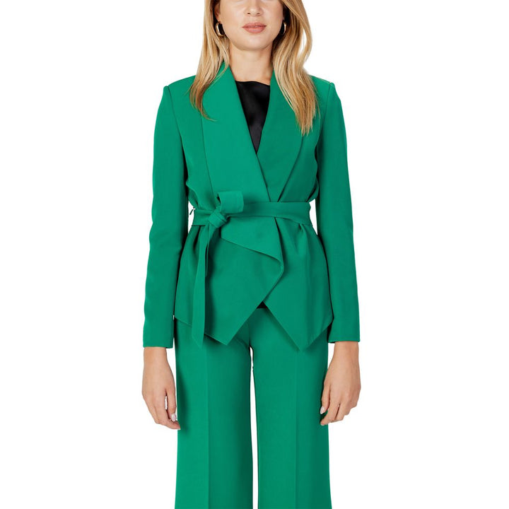 Sandro Ferrone Bicolor Polyester Blazer