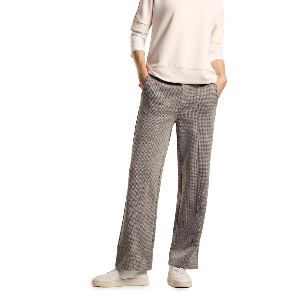 Street One Black Viscose Casual Pants