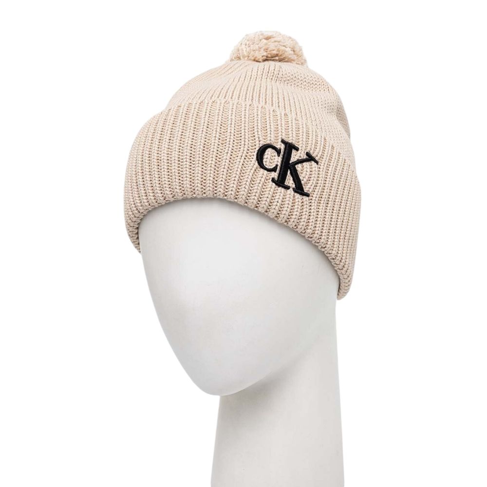 Calvin Klein Beige Cotton Caps Baseball Hat