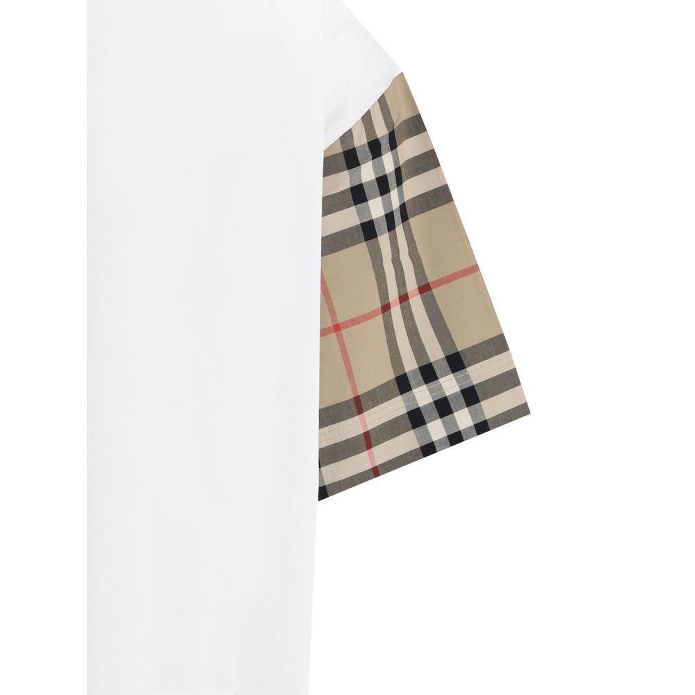 Burberry White Cotton T-Shirt