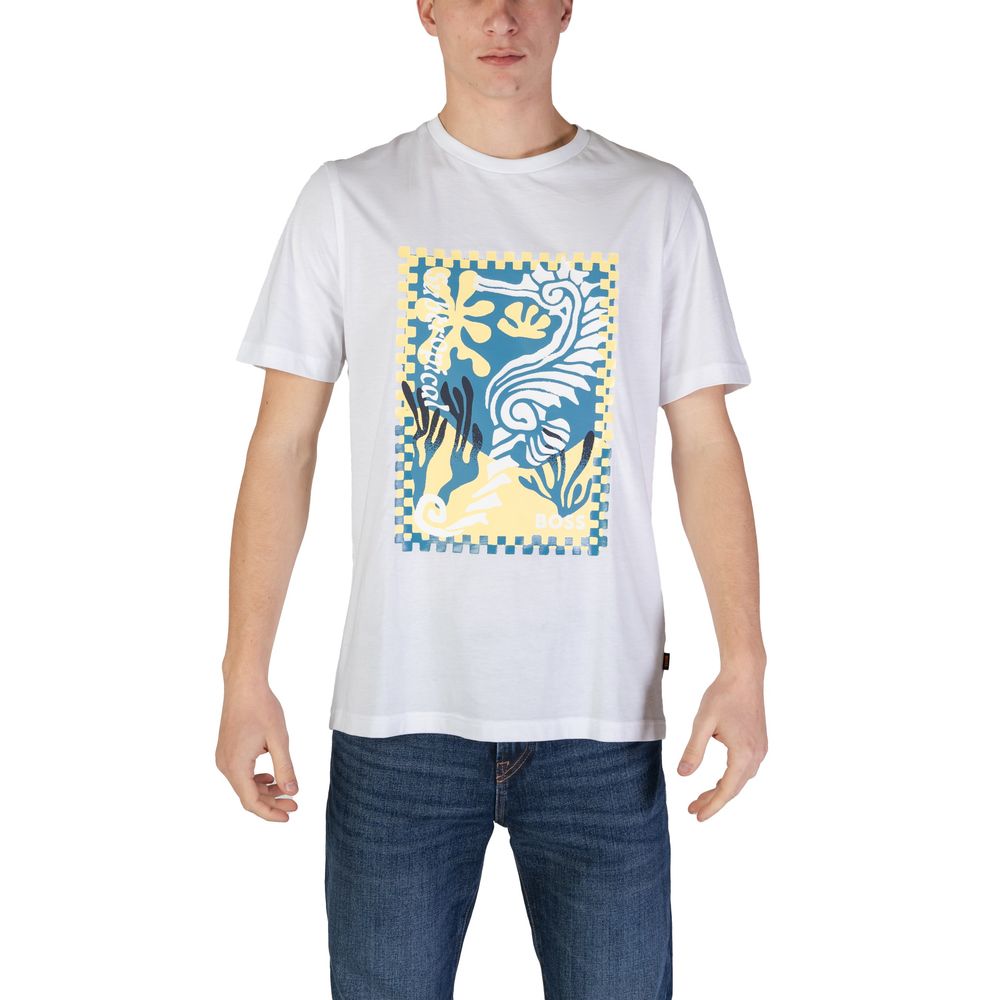 Hugo Boss White Cotton Clothing