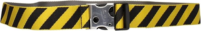OFF-WHITE Men's Yellow Black Fabric Belt