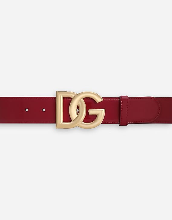 Dolce & Gabbana WOMEN'S Polished calfskin belt with DG logo (85IT-16/XL)