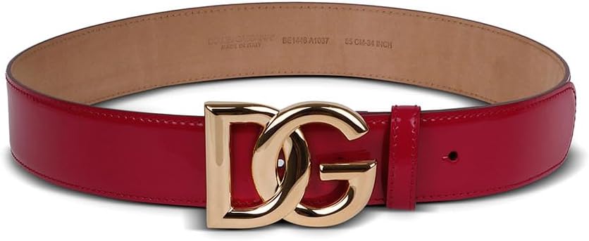 Dolce & Gabbana WOMEN'S Polished calfskin belt with DG logo (85IT-16/XL)
