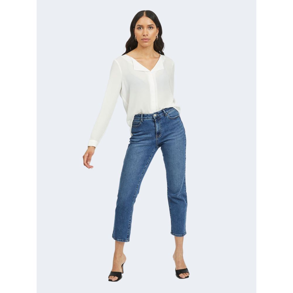 Vila Clothes Cream Polyester Blouse