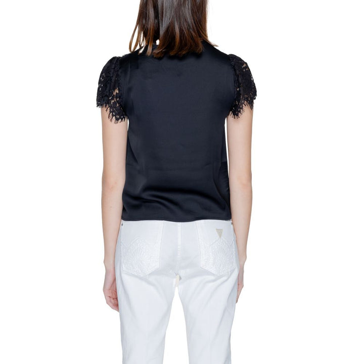 Guess Black Polyester Blouse