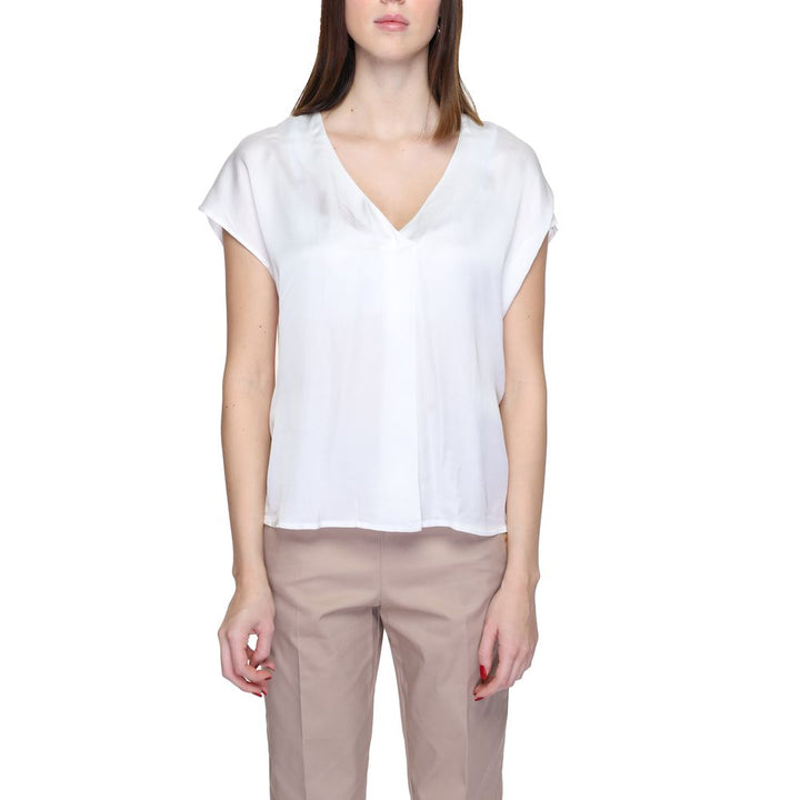 Rinascimento White Viscose Blouse