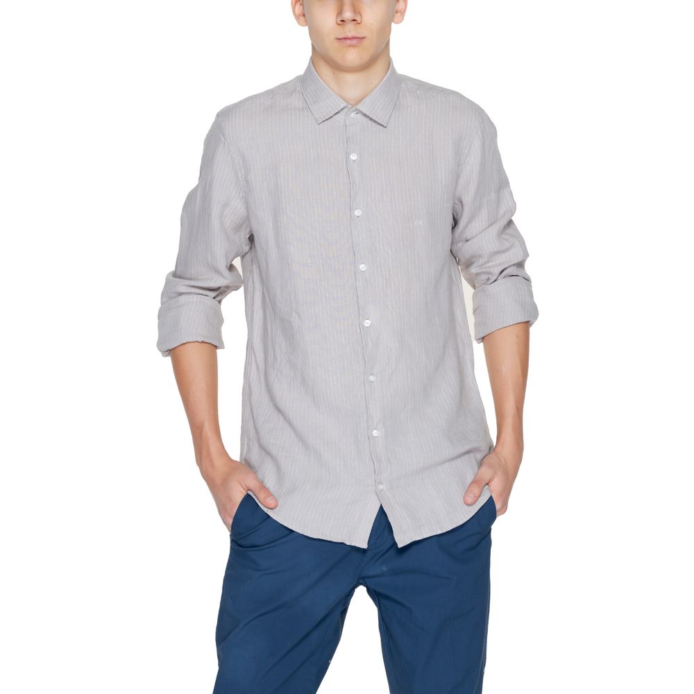 Calvin Klein Beige Linen Dress Shirt