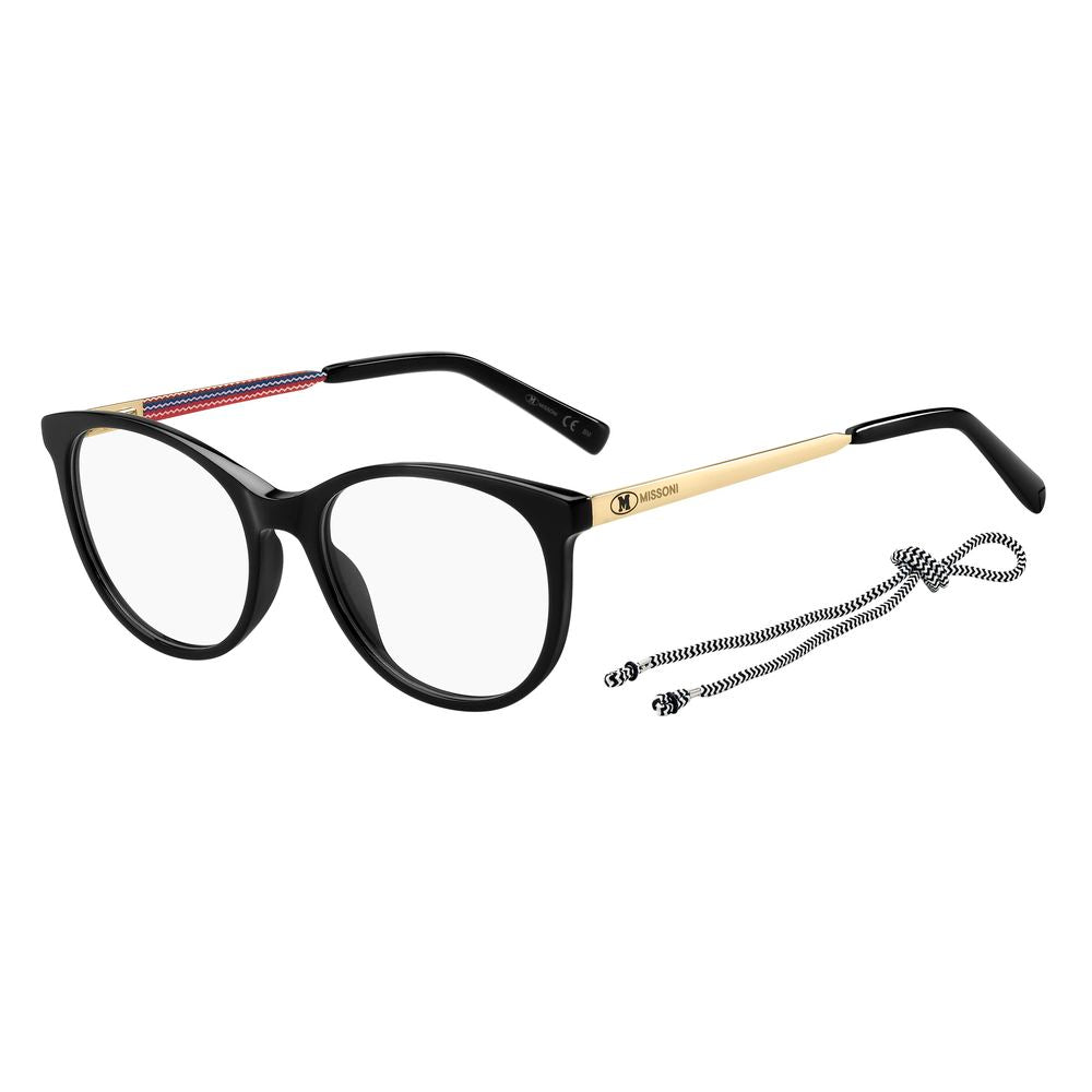M Missoni Black Acetate Glasses (Frames)