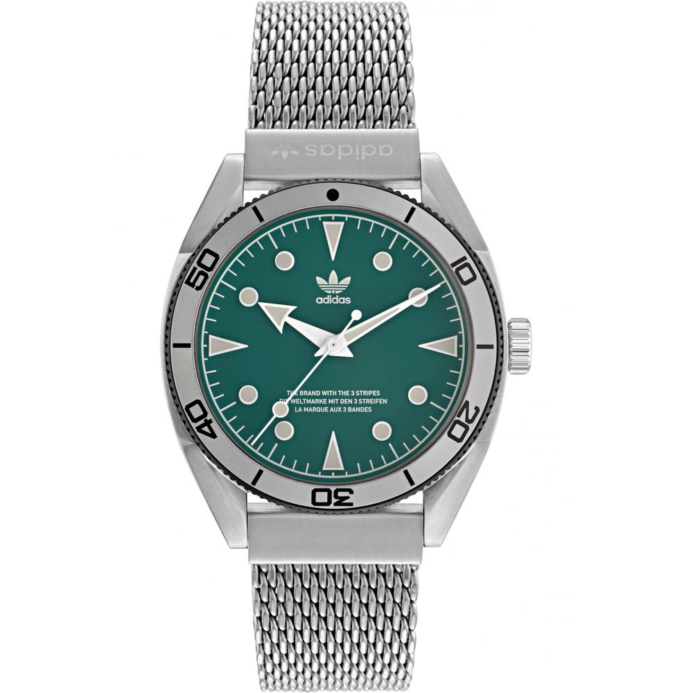 Adidas Gray Stainless Steel Dress Watch