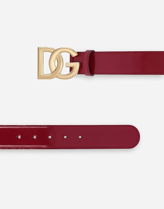 Dolce & Gabbana WOMEN'S Polished calfskin belt with DG logo (85IT-16/XL)