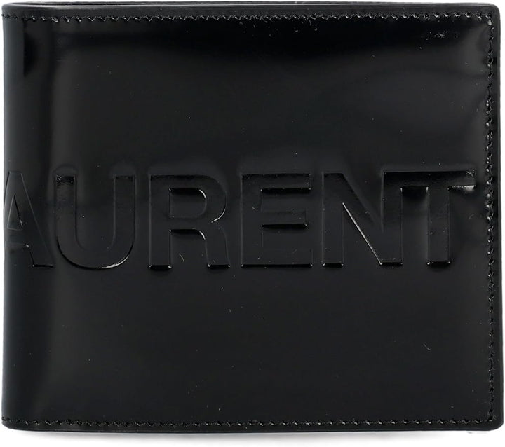 Saint Laurent Men's EAST/WEST wallet in brushed leather