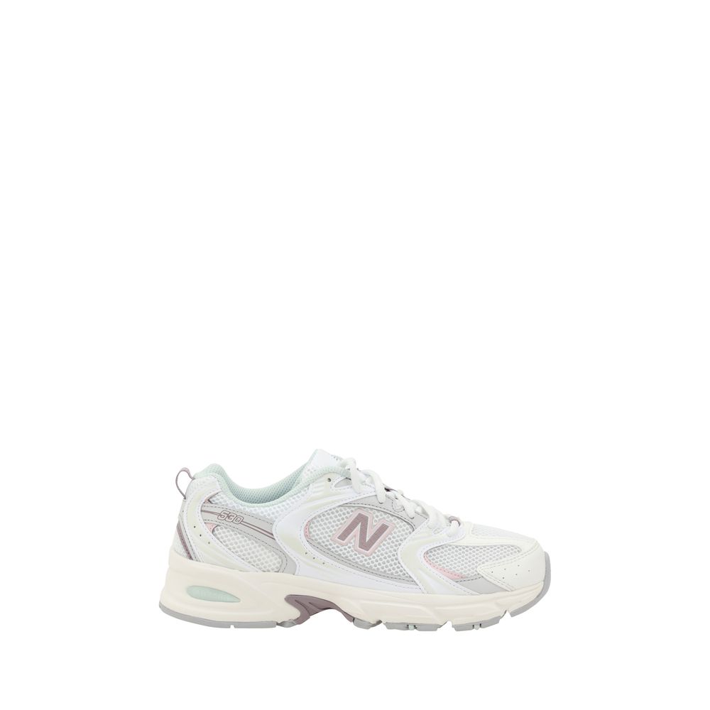 New Balance White Leather Tier 3 Sneakers