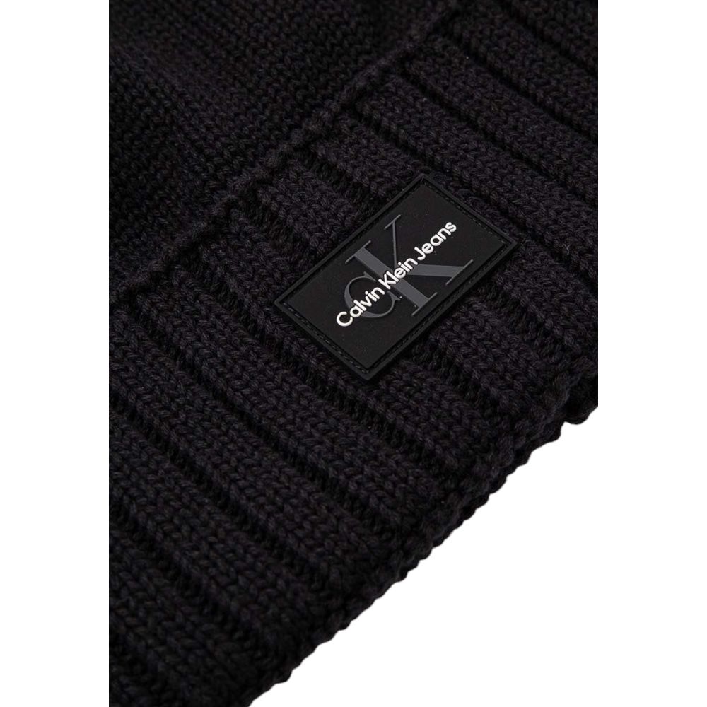 Calvin Klein Jeans Black Cotton Cap (Baseball Hat)