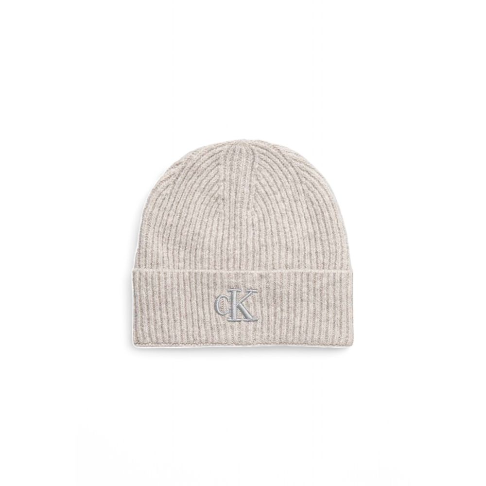 Calvin Klein Gray Marabou Caps Baseball Hat