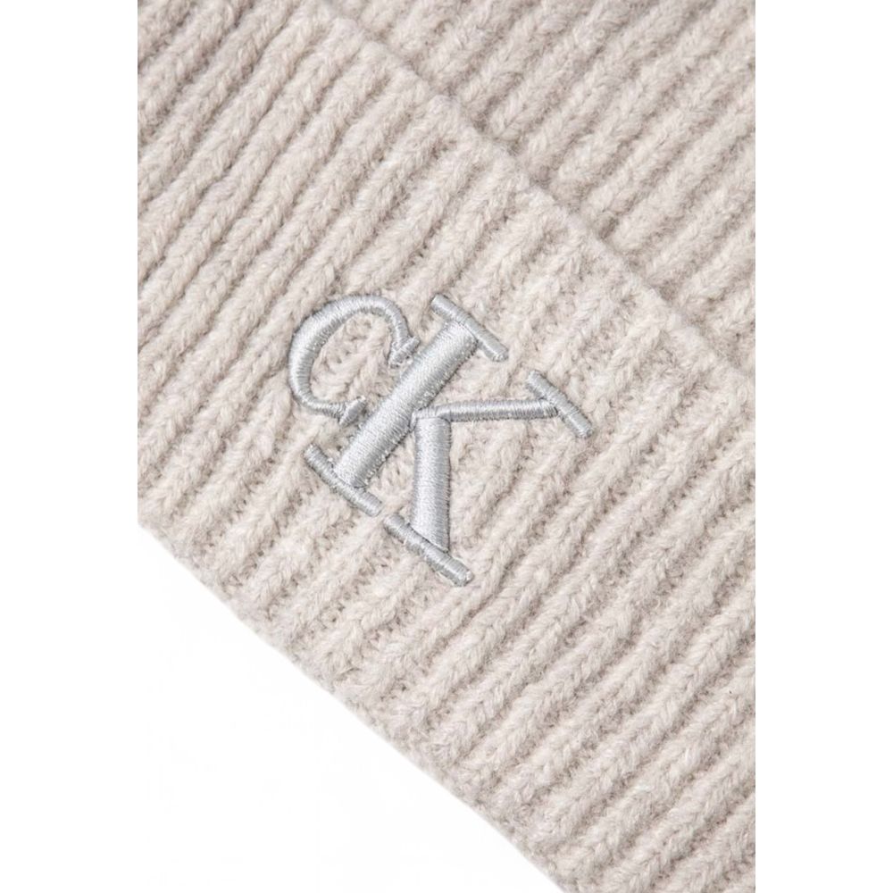 Calvin Klein Gray Marabou Caps Baseball Hat