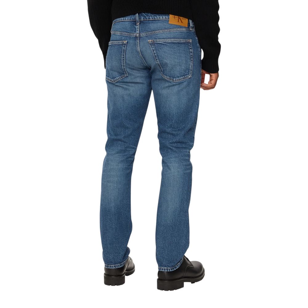 Calvin Klein Jeans Blue Cotton Skinny Jeans