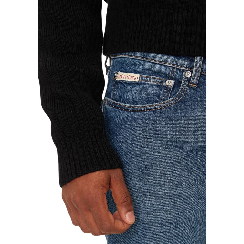 Calvin Klein Jeans Blue Cotton Skinny Jeans