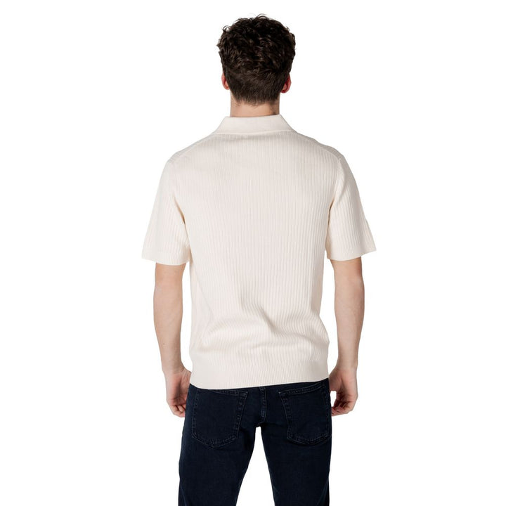 Calvin Klein Jeans Cream Cotton Sweater