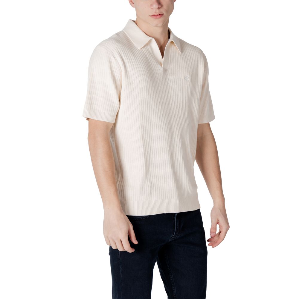 Calvin Klein Jeans Cream Cotton Sweater