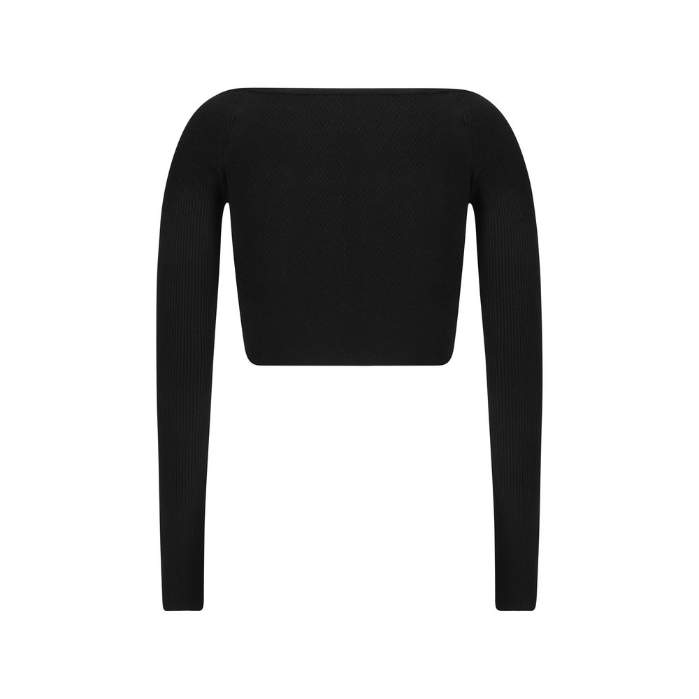 Diesel Black Rayon Long Sleeve T-Shirt