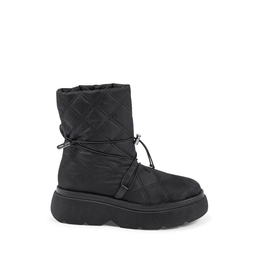 Dee Ocleppo Black Nylon Flat Boots