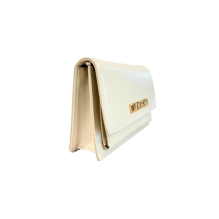 Love Moschino Beige Polyethylene Women Crossbody Bag
