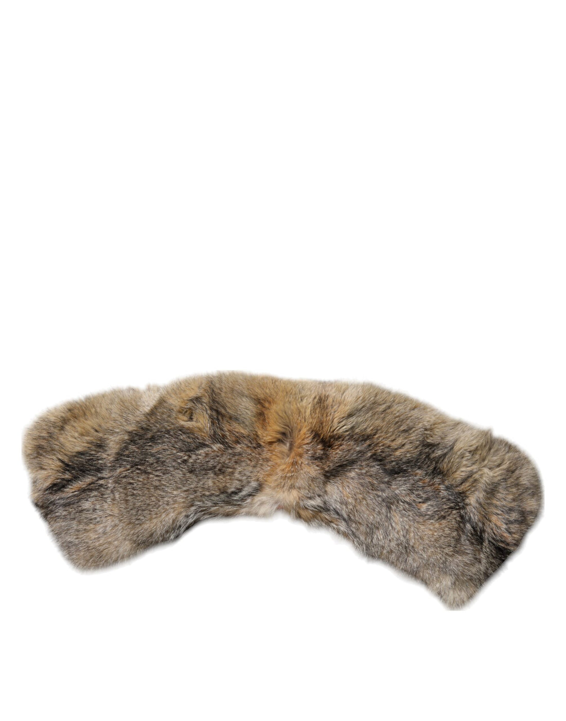 Dolce & Gabbana Brown Fur Shoulder Collar Neck Wrap Scarf