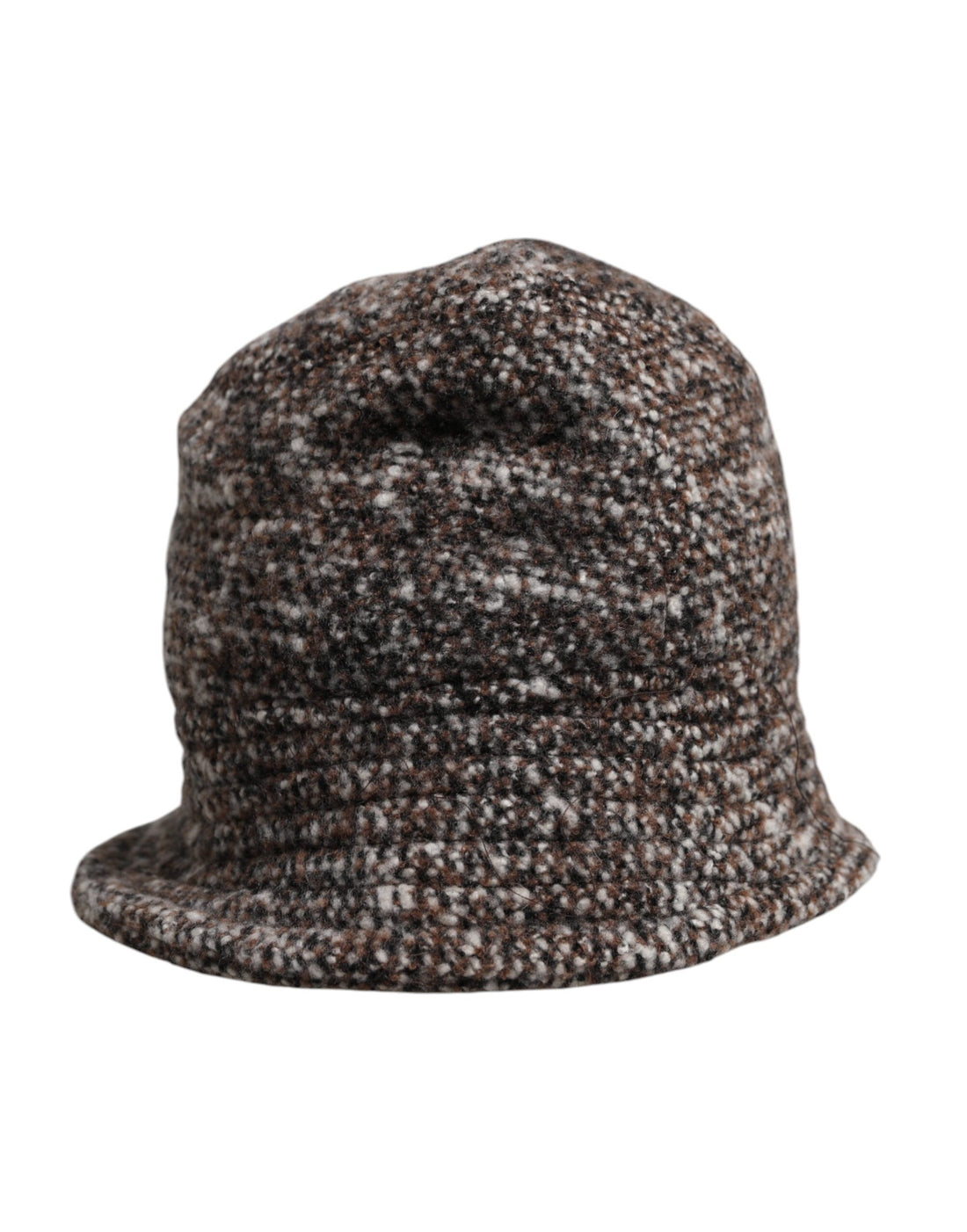 Dolce & Gabbana Brown Alpaca Wool Woven Bucket Hat