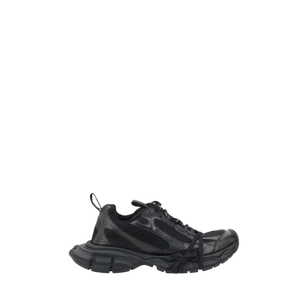 Balenciaga Black Polyester Athletic Sneakers