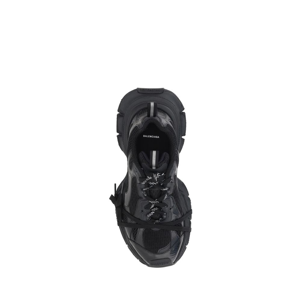 Balenciaga Black Polyester Athletic Sneakers
