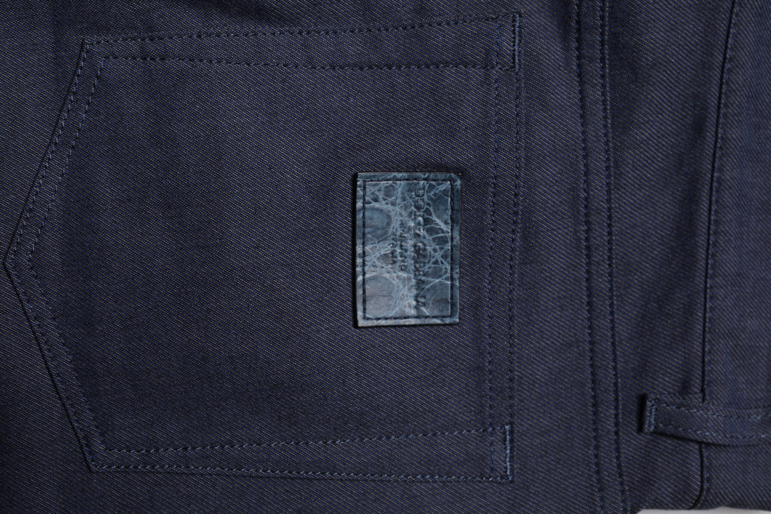 Dolce & Gabbana Dark Blue Cotton Stretch Skinny Denim Jeans