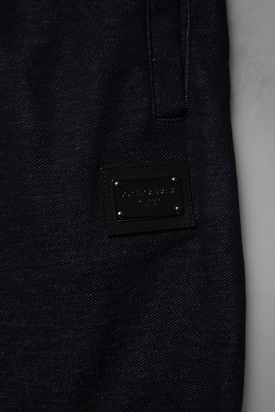 Dolce & Gabbana Black Jacquard Cotton Jogger Sweatpants Pants