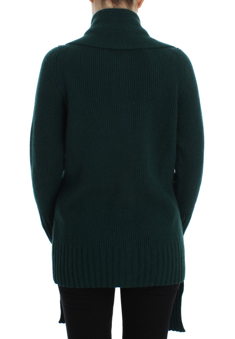 Dolce & Gabbana Green Knitted Cashmere Cardigan