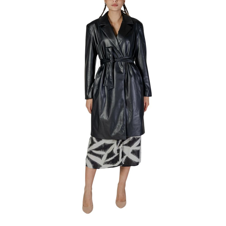 Only Black Polyester Coat