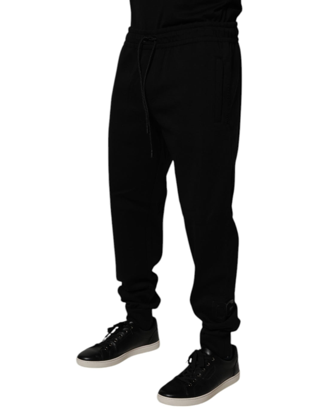 Dolce & Gabbana Black Cotton Blend Jogger Sweatpants Pants
