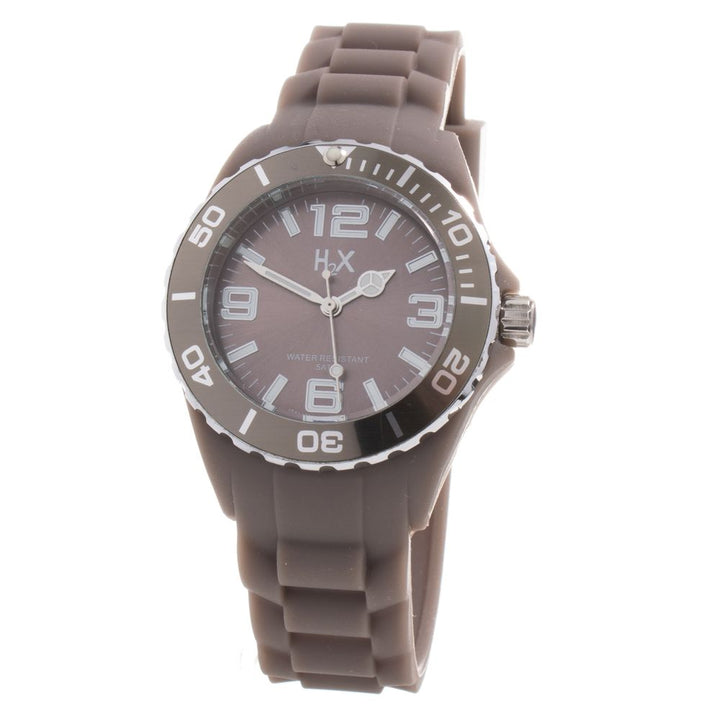 Haurex Brown Rubber Sport Watch