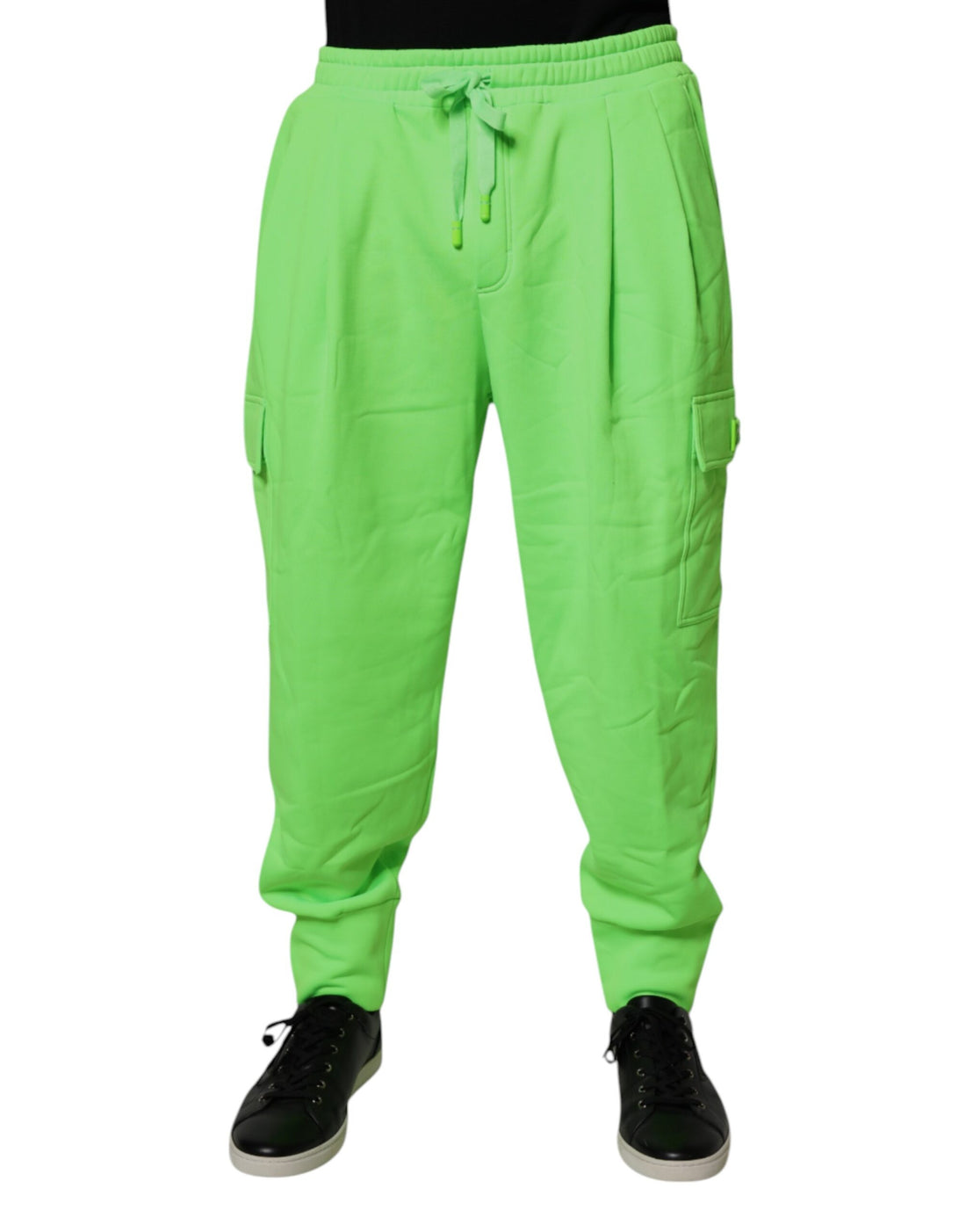 Dolce & Gabbana Neon Green Cargo Jogger Men Sweatpants Pants