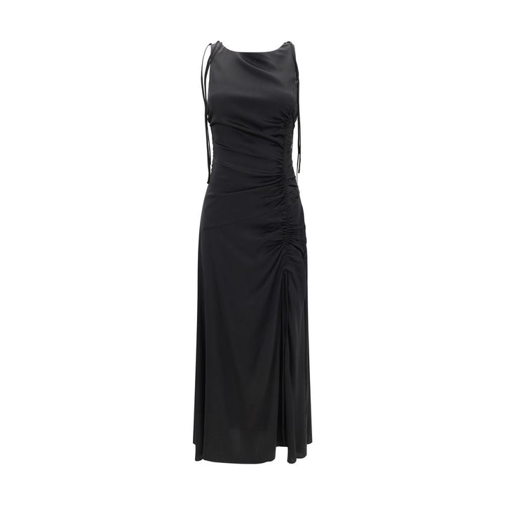 Ganni Satin Long Dress